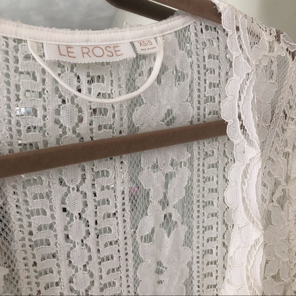 LE ROSE/Lace Duster Robe: Bridal - Full Length! - Picture 6 of 11